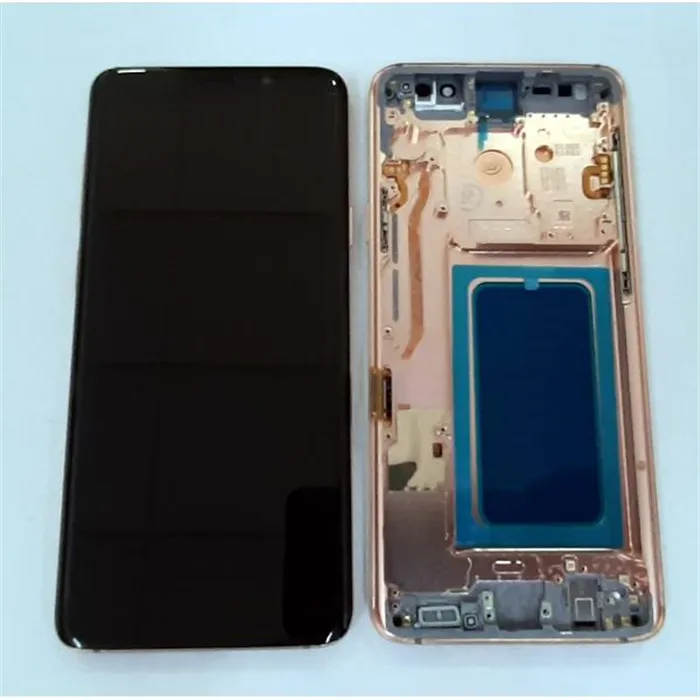 Pantalla lcd calidad oled para Samsung Galaxy S9 PLUS SM-G965F mas tactil negro mas marco dorado compatible