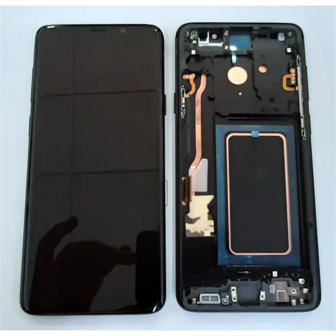 Pantalla lcd calidad oled para Samsung Galaxy S9 PLUS SM-G965F mas tactil negro mas marco negro compatible