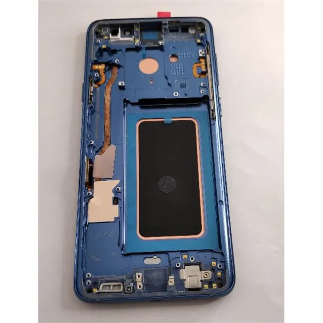 Pantalla lcd para Samsung Galaxy S9 PLUS SM-G965F mas tactil negro mas marco azul calidad premium