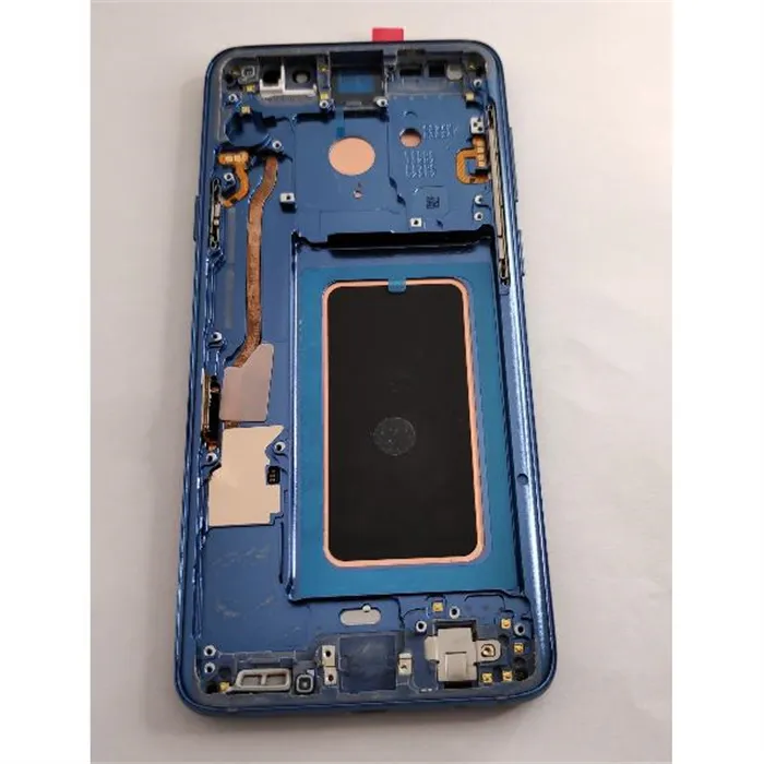 Pantalla lcd para Samsung Galaxy S9 PLUS SM-G965F mas tactil negro mas marco azul calidad premium