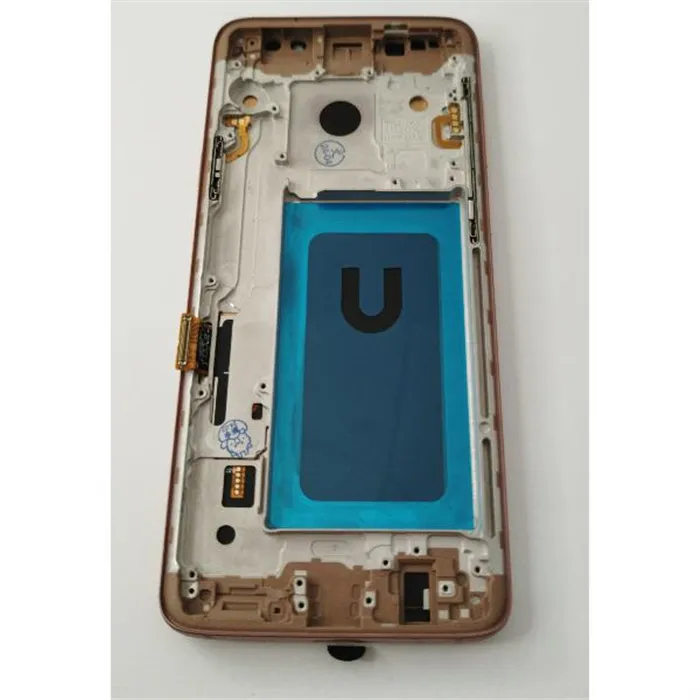 Pantalla lcd para Samsung Galaxy S9 Plus G965F mas tactil negro con marco TFT dorado 