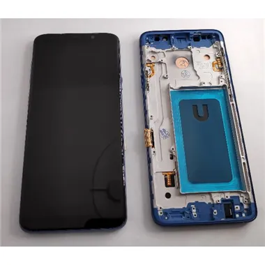 Pantalla TFT para Samsung Galaxy S9 PLUS SM-G965F mas tactil negro mas marco azul compatible
