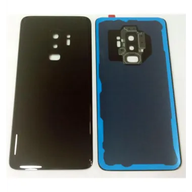 tapa trasera o tapa bateria negra para SAMSUNG GALAXY S9 PLUS G965F mas lente camara calidad premium