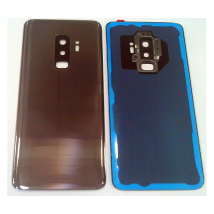 tapa trasera o tapa bateria plata para SAMSUNG GALAXY S9 PLUS G965F mas lente camara calidad premium