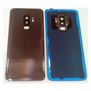 tapa trasera o tapa bateria plata para SAMSUNG GALAXY S9 PLUS G965F mas lente camara calidad premium