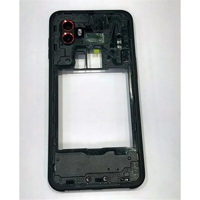 Carcasa trasera o marco negro para Samsung Galaxy Xcover 6 Pro G736 calidad premium