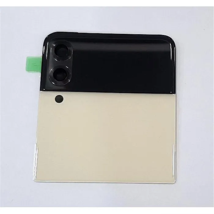 Tapa trasera o tapa bateria crema para Samsung Galaxy Z Flip 3 5G F711 GH97-26773B Service Pack
