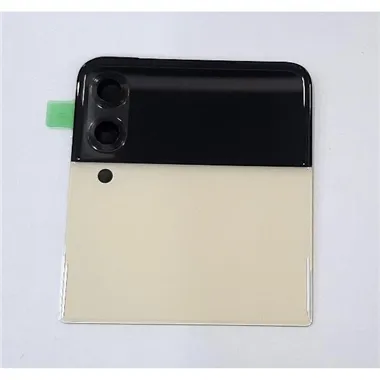 Tapa trasera o tapa bateria crema para Samsung Galaxy Z Flip 3 5G F711 GH97-26773B Service Pack