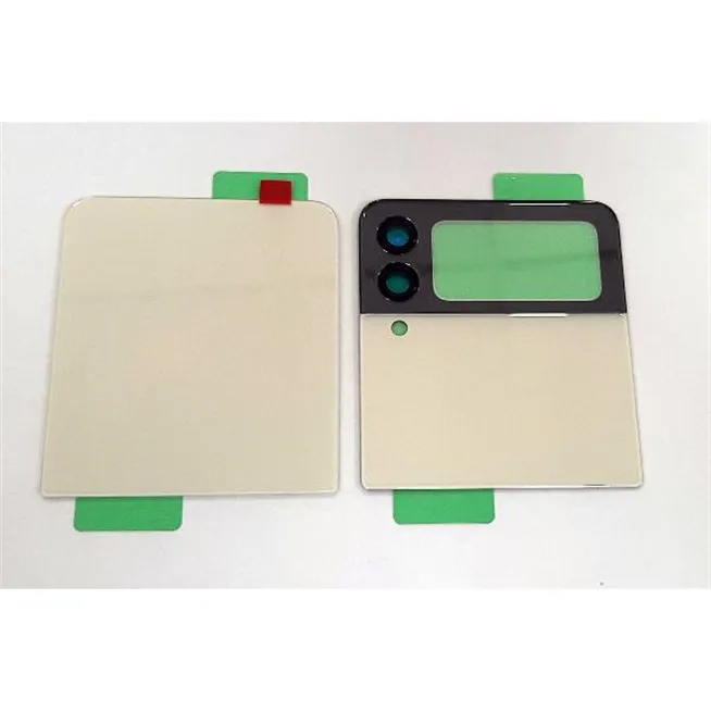 Set 2 tapa trasera o tapa bateria blanca para Samsung Galaxy Z Flip 3 5G F711 CSL mas cubierta camara