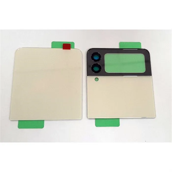Set 2 tapa trasera o tapa bateria blanca para Samsung Galaxy Z Flip 3 5G F711 CSL mas cubierta camara