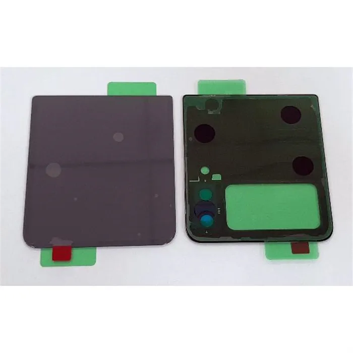 Set 2 tapa trasera o tapa bateria verde para Samsung Galaxy Z Flip 3 5G F711 CSL mas cubierta camara