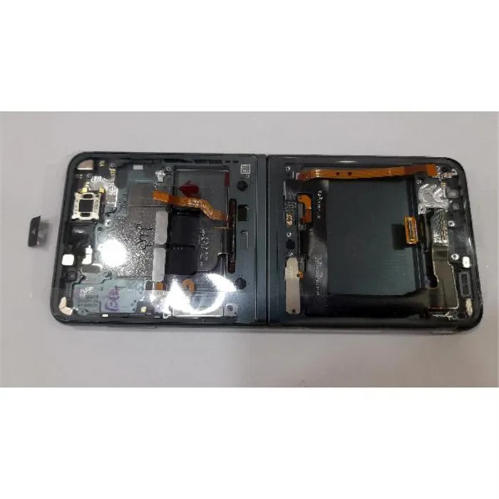 Pantalla lcd para Samsung Galaxy Z Flip 3 5G F711 GH82-27243C mas tactil negro mas marco verde Service Pack