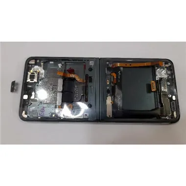 Pantalla lcd para Samsung Galaxy Z Flip 3 5G F711 GH82-27243C mas tactil negro mas marco verde Service Pack