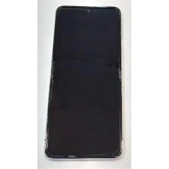 Pantalla lcd para Samsung Galaxy Z Flip 3 SM-F711B mas tactil negro con marco plata GH82-27243E Service Pack