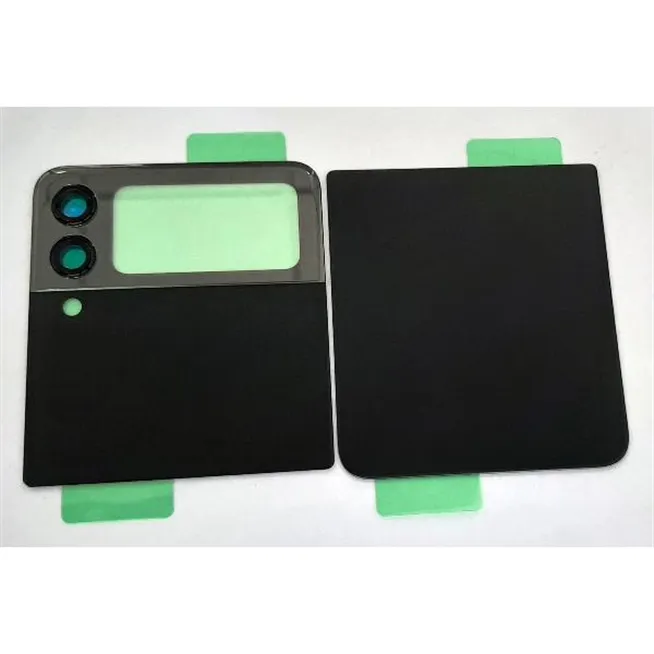 Set 2 tapa trasera o tapa bateria negra Samsung Galaxy Z Flip 3 5G F711 CSL mas cubierta camara