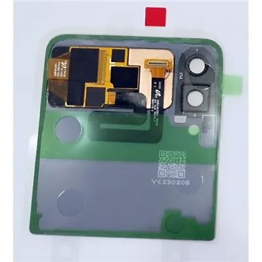 Lcd trasero dorado para Samsung Galaxy Z Flip 3 5G F711 calidad premium