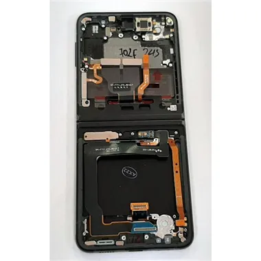 Pantalla lcd para Samsung Galaxy Z Flip 3 5G F711 GH82-27243A mas tactil negro mas marco negro Service Pack