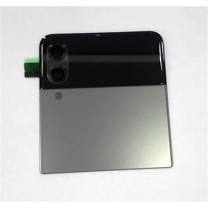 Tapa trasera o tapa bateria gris para Samsung Galaxy Z Flip 3 5G F711 GH97-26773G Service Pack