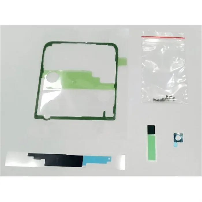 Kit de adhesivos secundarios exteriores de pantalla para Samsung Galaxy Z Flip 4 F721 GH81-24714A Service Pack