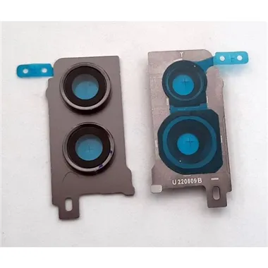 Cubierta camara gris mas cristal camara para Samsung Galaxy Z Flip 4 SM-F721 calidad premium