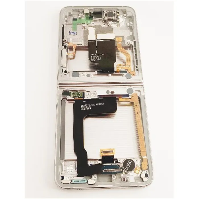 Pantalla LCD mas tactil negro para Samsung galaxy Z flip 4 SM-F721B GH82-30238F mas marco plata service pack