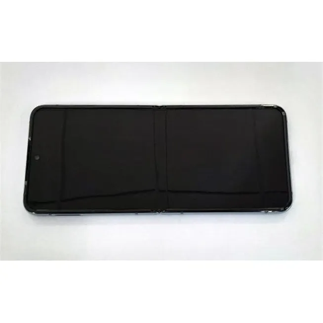 Pantalla lcd para Samsung Galaxy Z Flip 4 SM-F721 GH82-29440D mas tactil negro mas marco azul Service Pack
