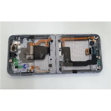 Pantalla lcd para Samsung Galaxy Z Flip 4 SM-F721 GH82-29440D mas tactil negro mas marco azul Service Pack