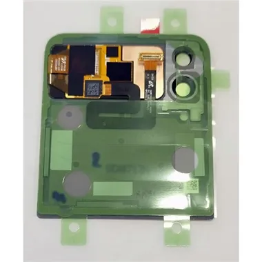 Lcd trasero dorado para Samsung Galaxy Z Flip 4 F721 calidad premium