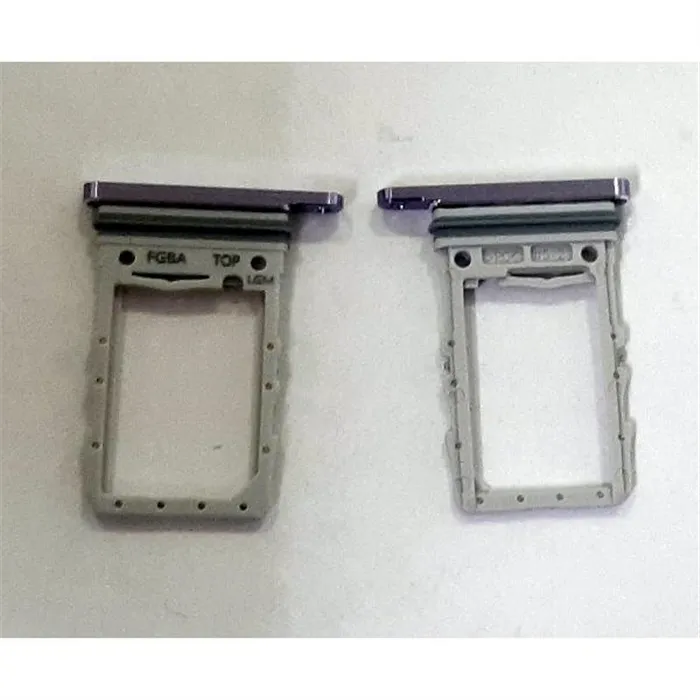 Soporte o bandeja sim purpura para Samsung Galaxy Z Flip 4 SM-F721 calidad premium