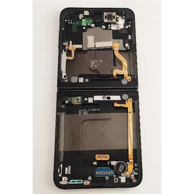 Pantalla LCD tactil negro para Samsung Galaxy Z Flip 4 SM-F721B GH82-30238E GH82-29440E marco negro service pack