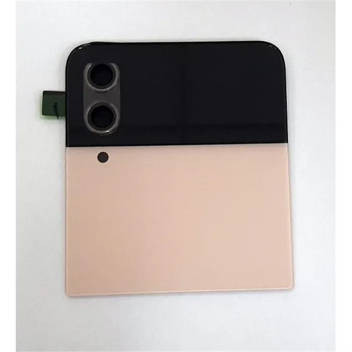 Tapa trasera o tapa bateria rosa mas display lcd para Samsung Galaxy Z Flip 4 SM-F721 GH97-27947C Service Pack