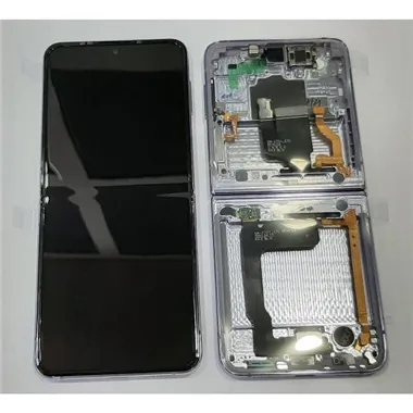Pantalla lcd para Samsung Galaxy Z Flip 4 SM-F721 GH82-30238B mas tactil negro mas marco Bora Purple Service Pack
