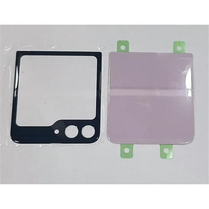 Set 2 tapa trasera o tapa bateria rosa para Samsung Galaxy Z Flip 5 5G SM-F731B