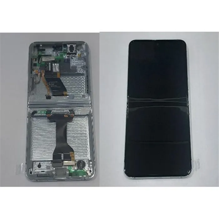 Pantalla lcd para Samsung Galaxy Z Flip 5 5G SM-F731B GH82-31828D mas tactil negro mas marco menta Service Pack