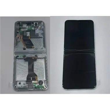 Pantalla lcd para Samsung Galaxy Z Flip 5 5G SM-F731B GH82-31828D mas tactil negro mas marco menta Service Pack
