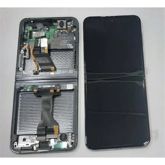Pantalla lcd para Samsung Galaxy Z Flip 5 5G SM-F731B GH82-31828A mas tactil negro mas marco negro Service Pack