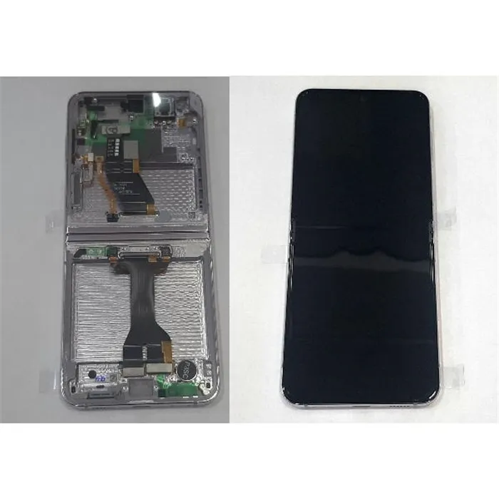 Pantalla lcd para Samsung Galaxy Z Flip 5 5G SM-F731B GH82-31828C mas tactil negro mas marco lavanda Service Pack