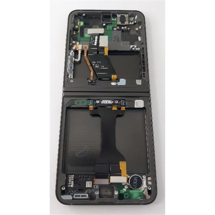 Pantalla lcd para Samsung Galaxy Z Flip 5 5G SM-F731B GH82-31828E mas tactil negro mas marco gris Service Pack