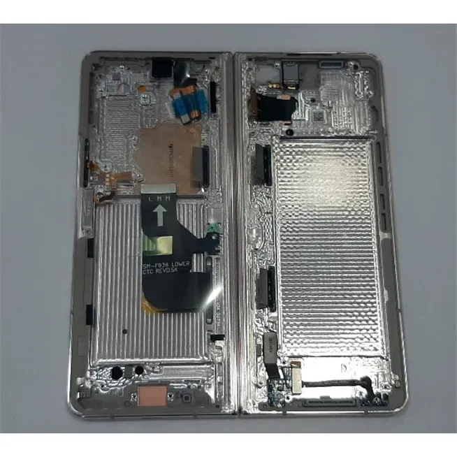 Pantalla lcd para Samsung Galaxy Z Fold 4 F936B GH82-29461C mas tactil negro mas marco beige Service Pack