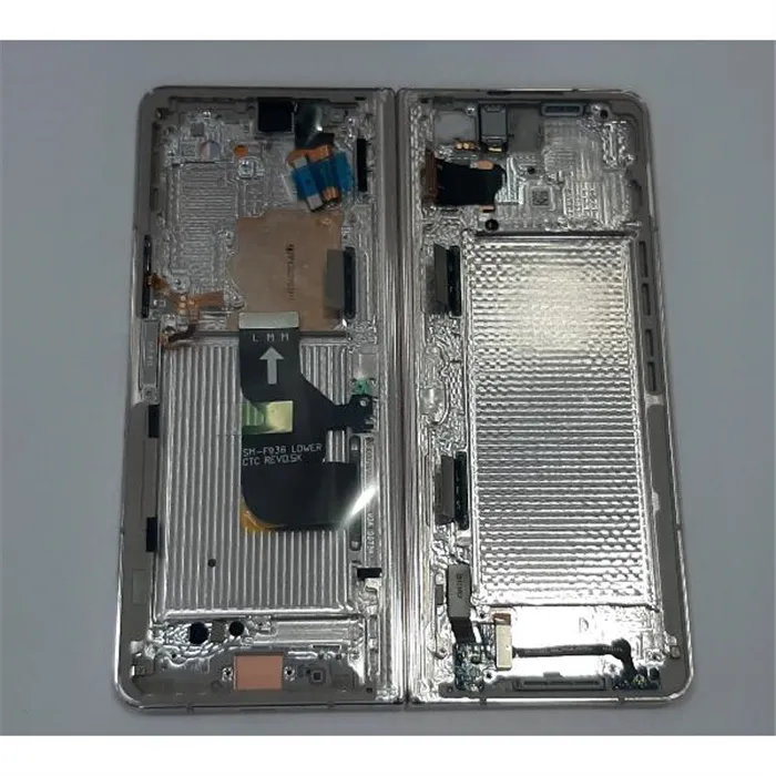 Pantalla lcd para Samsung Galaxy Z Fold 4 F936B GH82-29461C mas tactil negro mas marco beige Service Pack