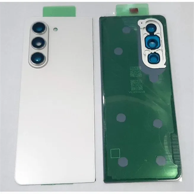 Tapa trasera o tapa bateria blanca para Samsung Galaxy Z Fold 5 F946 5G mas cubierta camara