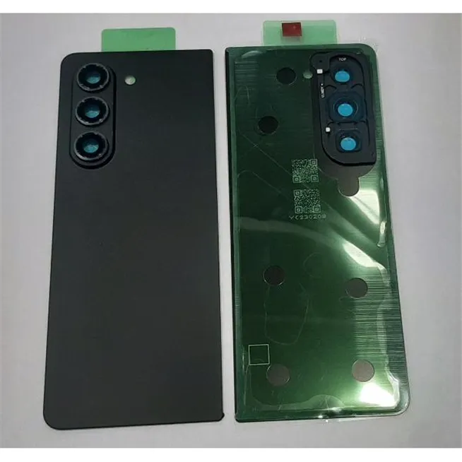 Tapa trasera o tapa bateria negra para Samsung Galaxy Z Fold 5 F946 5G mas cubierta camara