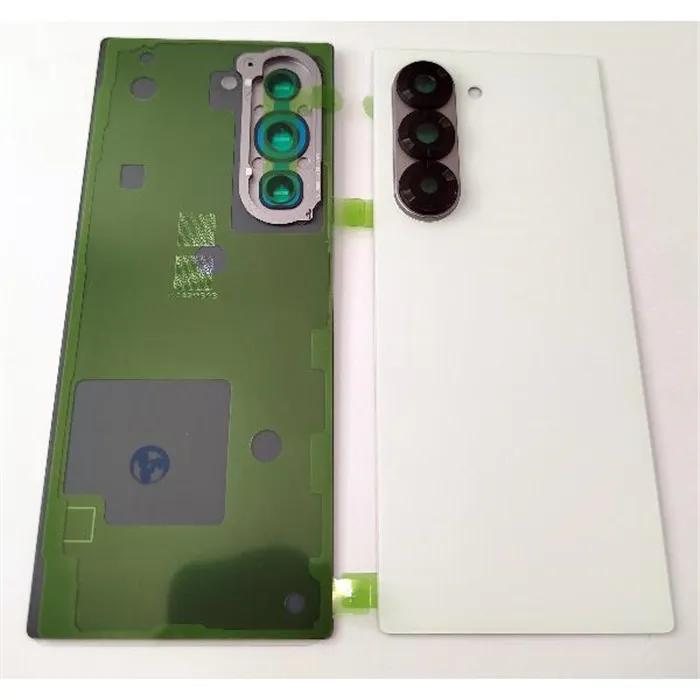 Tapa trasera o tapa bateria blanca para Samsung Galaxy Z Fold 6 5G F956 con lente de camara