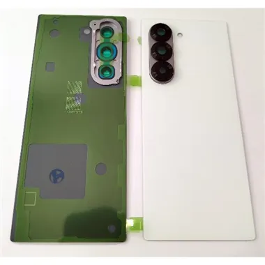 Tapa trasera o tapa bateria blanca para Samsung Galaxy Z Fold 6 5G F956 con lente de camara