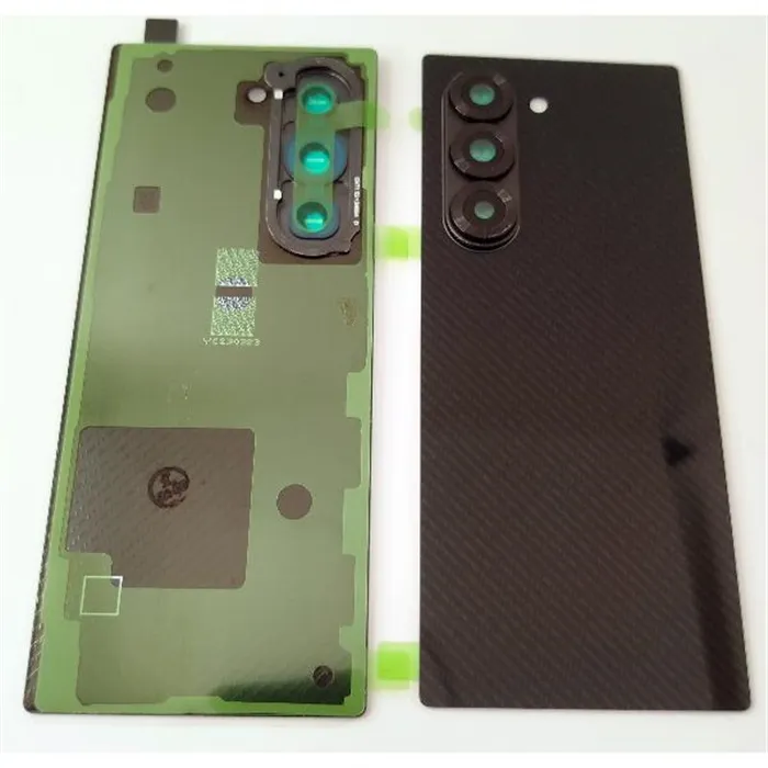 Tapa trasera o tapa bateria negra para Samsung Galaxy Z Fold 6 5G F956 con lente de camara