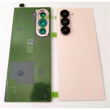 Tapa trasera o tapa bateria rosa para Samsung Galaxy Z Fold 6 F956 con cristal de camara