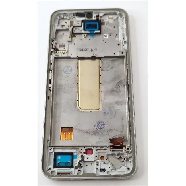 Pantalla lcd para Samsung Galaxy A34 5G A346 mas tactil negro con marco plata calidad Oled