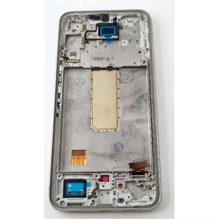 Pantalla lcd para Samsung Galaxy A34 5G A346 mas tactil negro con marco plata calidad Oled