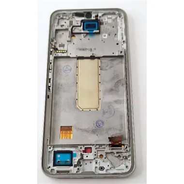 Pantalla lcd para Samsung Galaxy A34 5G A346 mas tactil negro con marco plata calidad Oled