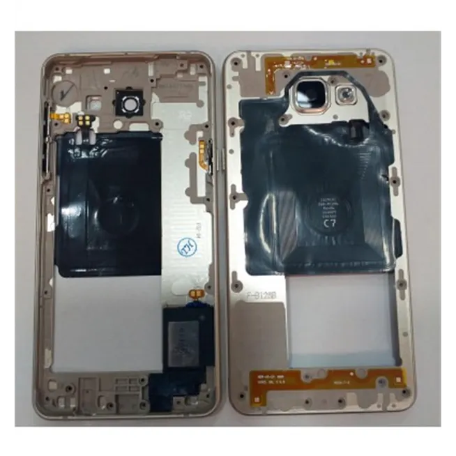 Samsung Galaxy A5 2016 A510F carcasa central o marco dorado orginal